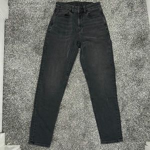 Faded black mom jeans